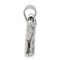 Sterling Silver Antiqued Wolf Charm Pendant Jewelry 19mm x 21mm